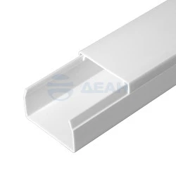 Кабель-канал бел.2зам.в г/к 40х40 (60м)(PR.064040)  (Промрукав)