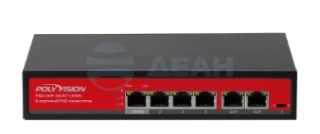 Коммутатор неуправляемый с PoE PND-04P-2M-BT1 (80W) (Polyvision)